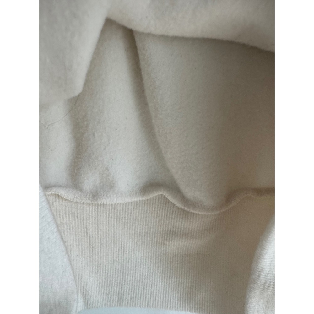 Athleta Coaster Luxe V-Neck Wrap Sweatshirt Cream White Thumbhole Small S - Picture 8 of 16